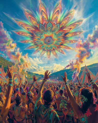 Psytrance Festival Vibes