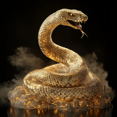 Majestic Golden Snake