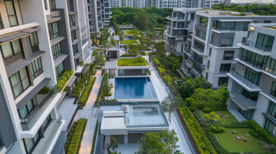 Aerial View of Gunung Lang Development
