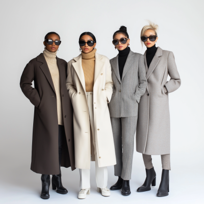 Fashionable Women in Stylish Coats