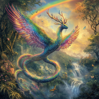 Flying Rainbow Serpent