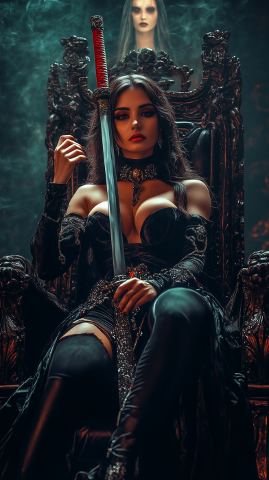 Fantasy Princess on Throne