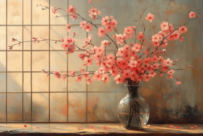 Cherry Blossoms in a Vase