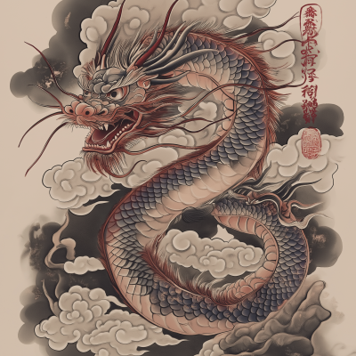 Traditional Japanese Dragon