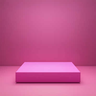 Empty Pink Product Podium