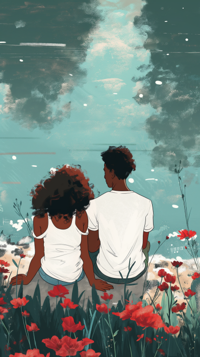 Couple by the Lake