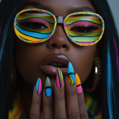 Colorful Long Nails