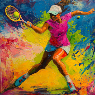Woman Playing Pickleball