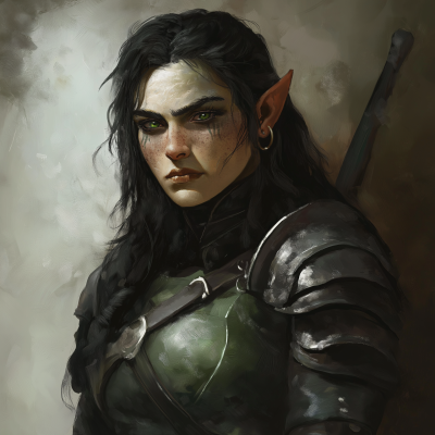 Half Orc Female Soldier