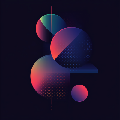 Dark Gradient Shapes