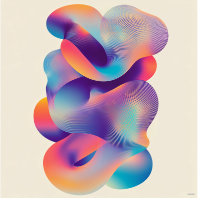 Gradient Shapes Poster