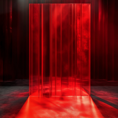 Glass Red Studio Backdrop