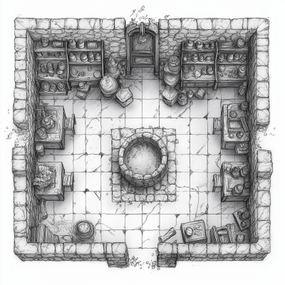 Alchemical Lab Battlemap