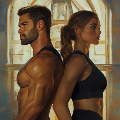 Art Deco Fitness Duo