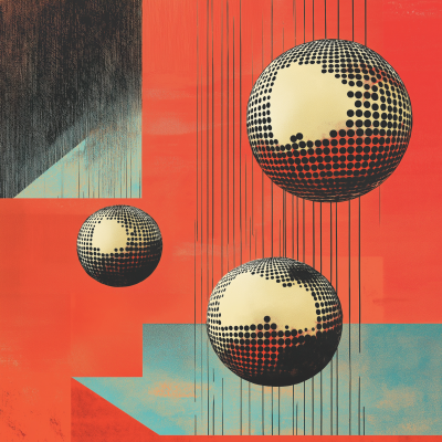 Floating Disco Balls