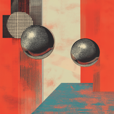 Floating Disco Balls