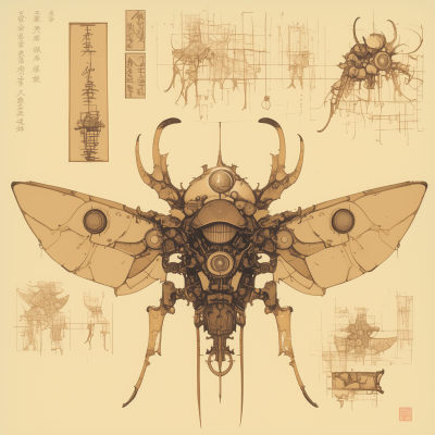 Biomechanical Beetle Droid Schematic