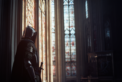 Knight in Gothic Cathedral