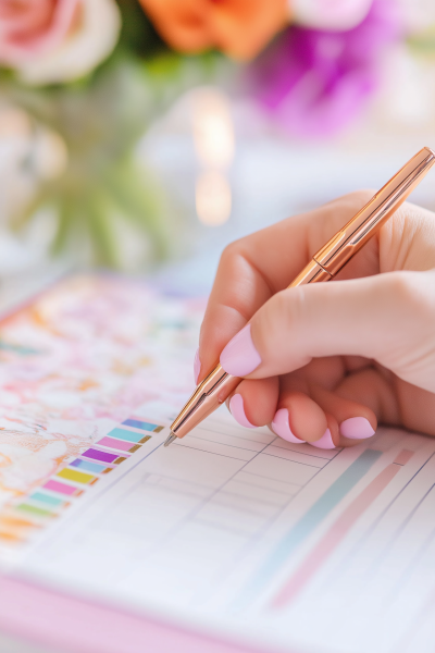 Colorful Planner Writing