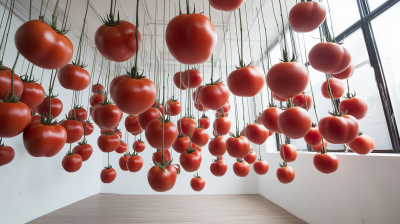 Contemporary Tomato Art Installation