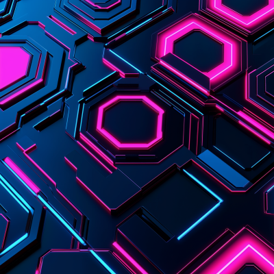 Futuristic Neon Pattern