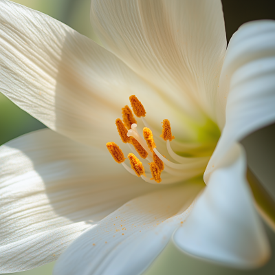 Macro Shot of Flower Center