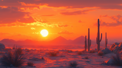 Surreal Wild West Landscape