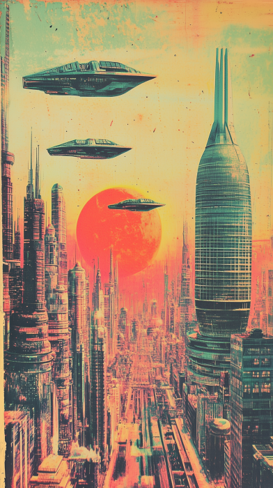 Vintage Sci-Fi Scene
