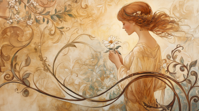 Elegant Art Nouveau