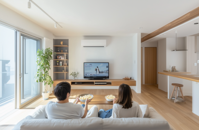 Couple Watching Television