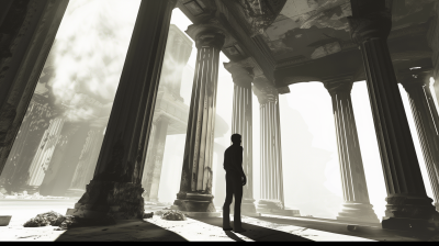 Silhouette in Roman Setting