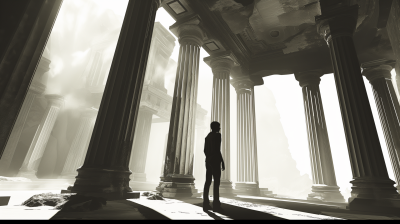 Silhouette in Roman Setting