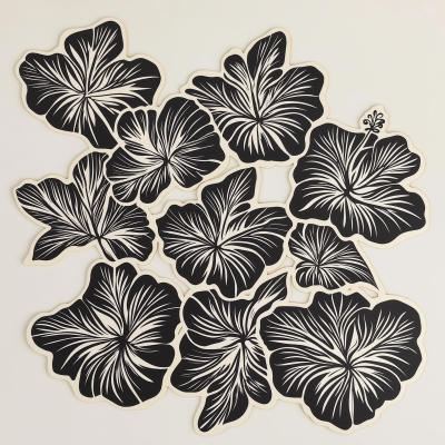 Hibiscus Cutout Collage