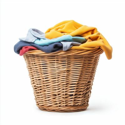 Laundry Basket with Dirty Clothes