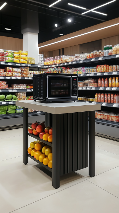 Stylish Supermarket Table Display