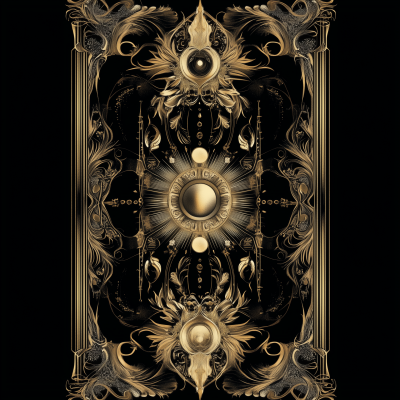 Ornamented Tarot Card
