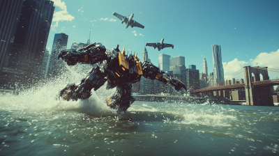 Transformers Battle in New York