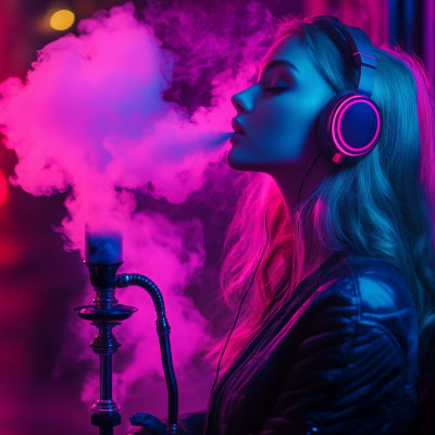 Neon Hookah Vibes
