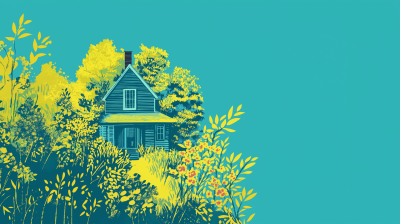 House in a Vibrant Garden