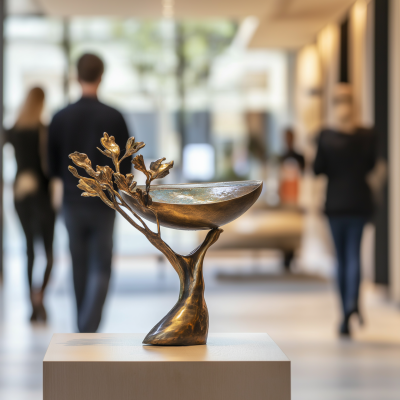 Artisan Brass Sculpture
