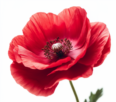 Vibrant Red Poppy