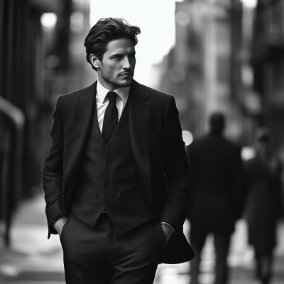 Elegant Man on Street
