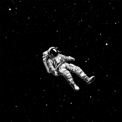 Astronaut Floating in Space