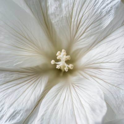 Macro Photo of White Platycodon