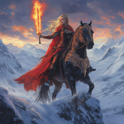Lady Warrior in Winter