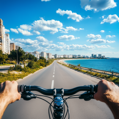 Sunny Urban Cycle Race