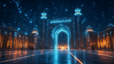 Stunning Night View of Diriyah Gate