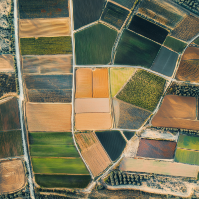 Aerial Abstract Fields
