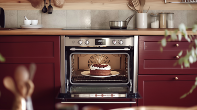 Cinematic Cake in Oven