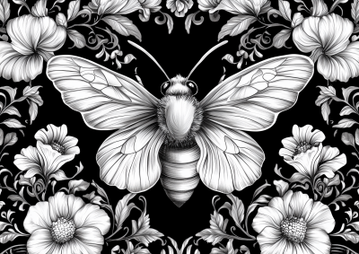 Bee and Butterfly Pattern